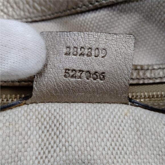 Gucci Bronze Soho Shoulder Bag in Pebbled Leather - Picture 9 of 9